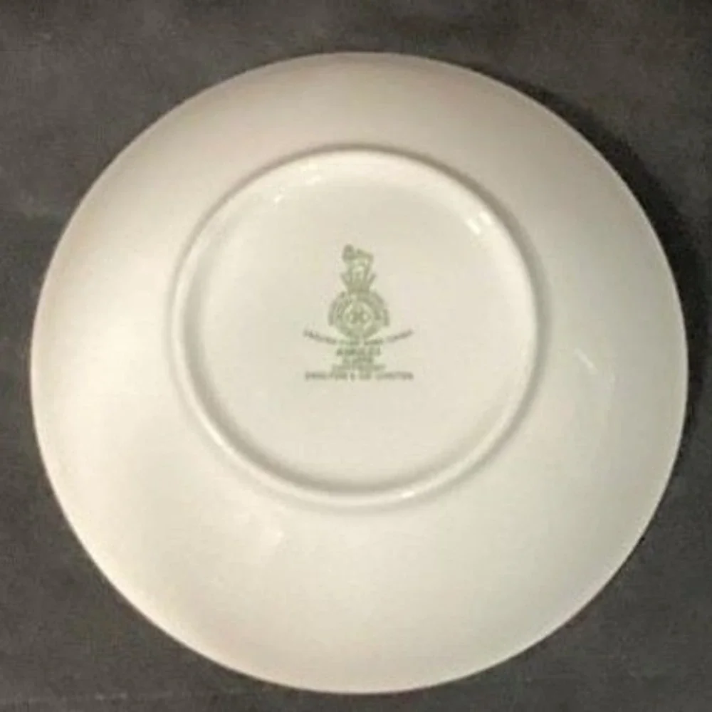 Royal Doulton Amulet Dessert Bowls, Set Of 2, White Floral Fine China Dinnerware